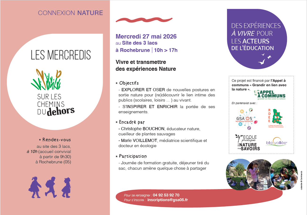 Formation “Vivre et transmettre des expériences Nature”