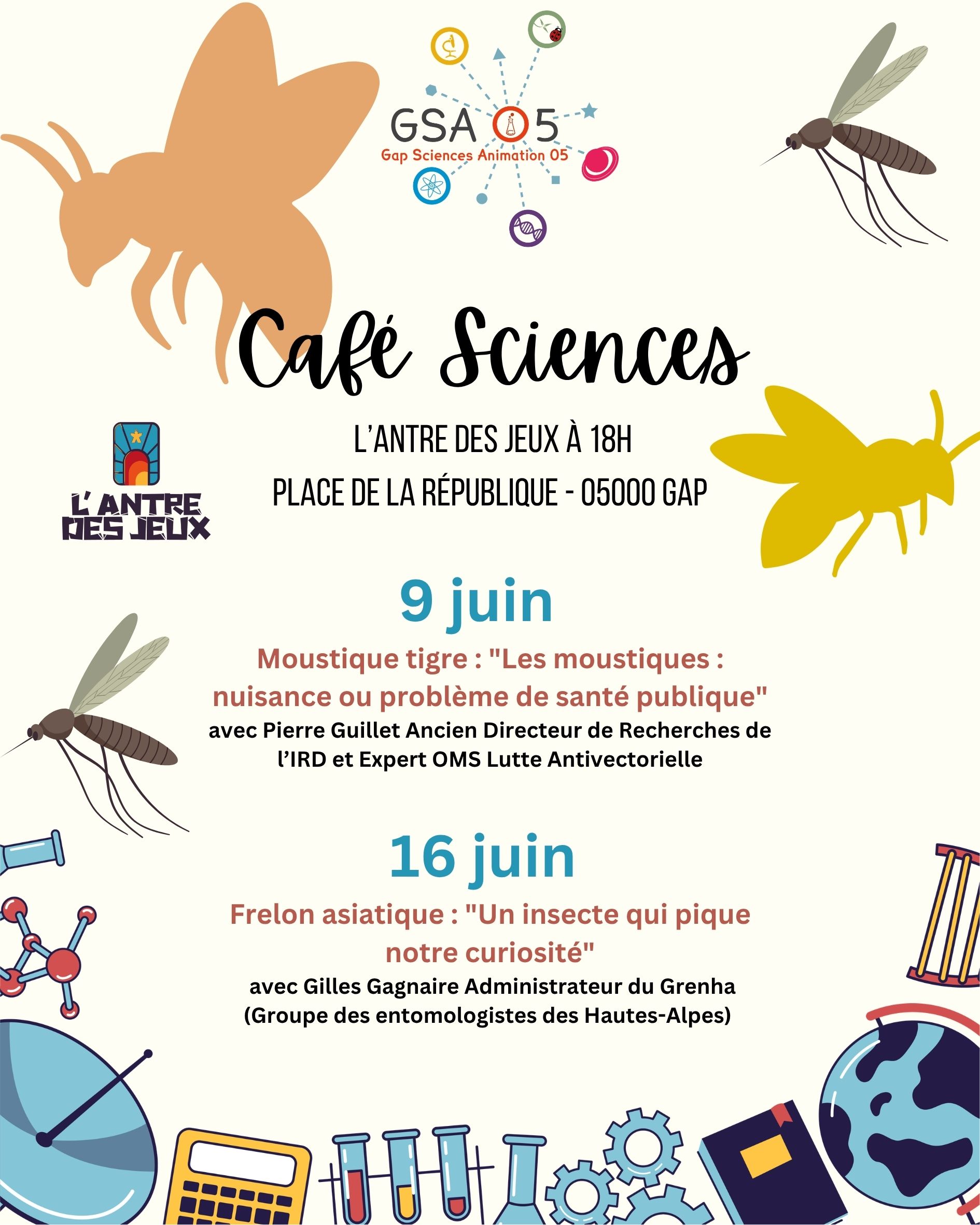 des Café Sciences au programe
