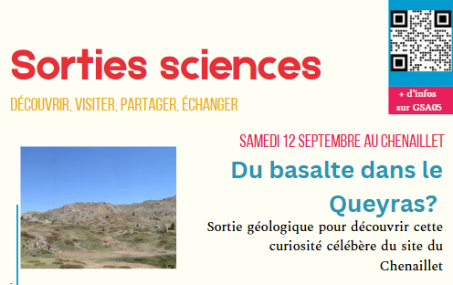 Sortie géologie au Chenaillet
